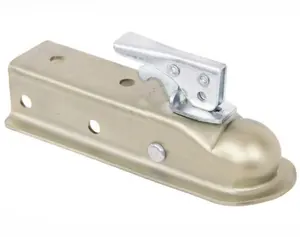 3,500 lbs Channel Tongue Trailer Coupler - Trigger Latch - Zinc - 2" Ball - Bolt On tow ball hitch Towing Ball Hitch Trailer Cou