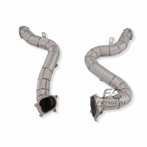 Collecteur d'échappement à haut débit pour <span class=keywords><strong>Audi</strong></span> <span class=keywords><strong>RS6</strong></span> RS7 <span class=keywords><strong>C7</strong></span> 4.0T V8, tuyau d'échappement modifié, <span class=keywords><strong>performance</strong></span> de course - Product Image 5