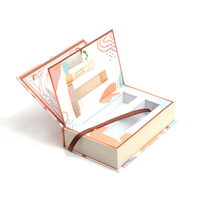 OEM Book Shape Custom Design Logo Printed Luxury Rigid Cardboard Paper Boxes Magnetic Skincare Packaging Box