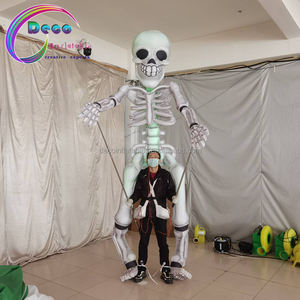 Tissu polyester populaire européen 3.5m de haut squelette gonflable homme sautant avec LED pour les performances de la parade de <span class=keywords><strong>rue</strong></span> d'Halloween - Product Image 3