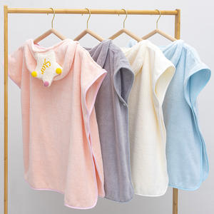 Nouveaux produits bon marché peignoir pour <span class=keywords><strong>bébé</strong></span> serviette <span class=keywords><strong>de</strong></span> <span class=keywords><strong>bain</strong></span> moderne poncho en polaire corail serviette à capuche pour <span class=keywords><strong>bébé</strong></span> - Product Image 2