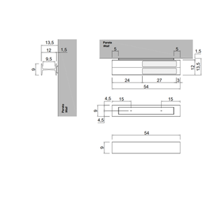Antonio Lupi LMCombi mensola da bagno con portasciugamani - Product Image 3