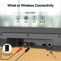 Microphone Tv Micro barre de son haute puissance avec système de cinéma maison de salon haut-parleur Subwoofer S22