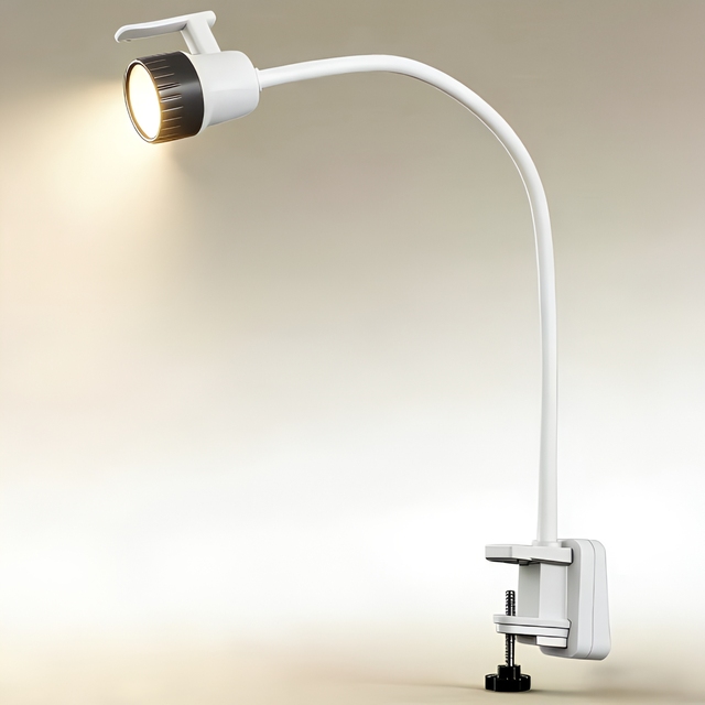 LED Examination Lamp Floor Standing Mobile Surgical Operating Light Flexible Gooseneck Adjustable Height Medical Exam Light