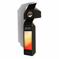 Boîte d'emballage cosmétique en papier texturé personnalisé, boîte pliante de luxe avec logo pour flacon de parfum, soin de la peau, huile essentielle