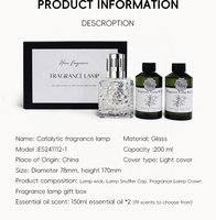 Nouvel ensemble de lampes à parfum en verre personnalisable, brûleur d'encens à allumage, compatible Lampe Berge, diffuseur d'huiles essentielles aromatiques, encens