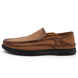 Men's Slip-on <strong>Loafers</strong> Walking <strong>Shoes</strong> Comfortable Handmade Genuine Leather Casual <strong>Shoes</strong> - Product Image 5