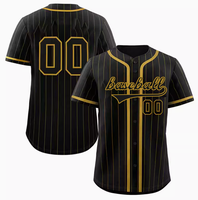 Uniforme de baseball de conception libre maillot de baseball boutonné avec broderie hauts d'équipe sublimés vêtements de baseball et de softball grande taille