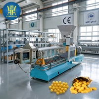 Chaîne de production entièrement automatique de snacks soufflés à base de maïs, machine de fabrication de bâtonnets de maïs, vente chaude