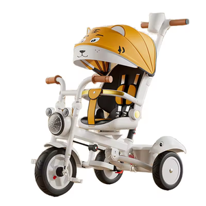 4in1 <strong>Trike</strong> for Kids Cheap Plastic Push <strong>Handle</strong> <strong>with</strong> <strong>Parental</strong> Control for 2-4 Years 3 Wheels Bike Ride on <strong>Trike</strong> - Product Image 5