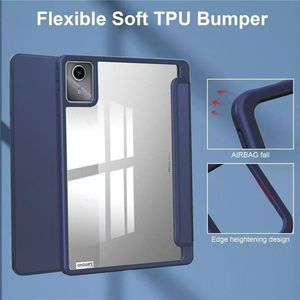 Funda Protectora para Tablet <span class=keywords><strong>Lenovo</strong></span> <span class=keywords><strong>Idea</strong></span> Tab 11 2025/K11 Gen2/Moto <span class=keywords><strong>Pad</strong></span> 60 Neo 11, con Soporte Tríptico, Transparente, Rígida, Delgada, Inteligente y Resistente a Impactos - Product Image 4