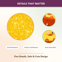 Veilleuse promotionnelle en forme de canard pour chambre d'enfant, lampe de chevet orange de dessin animé, emballage en boîte, décoration de chambre d'enfant