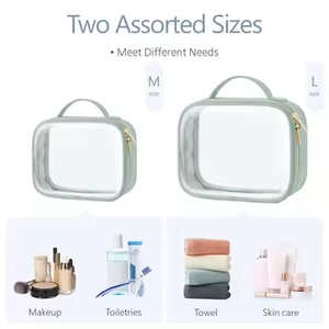 Bolsa de viaje para maquillaje, bolsa de gran capacidad, impermeable, transparente, bolsa de almacenamiento cosmética, bolsa de lavado - Product Image 5