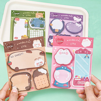 Bloc de Notas Adhesivas Kawaii, Libretas de Apuntes, Papelería para Oficina y Escuela, Pegatinas Adhesivas, Notas Autoadhesivas Personalizadas