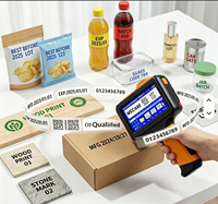 Imprimante jet d'encre portable WECARE pour codes-barres, dates d'expiration et QR codes sur bouteilles en verre – Machine de codage