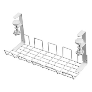 Desktop Cable Management <b>Rack</b> Adjustable Hook Type Minimalist Office Organizer PP <b>Plastic</b> Rectangle Shape - Product Image 2