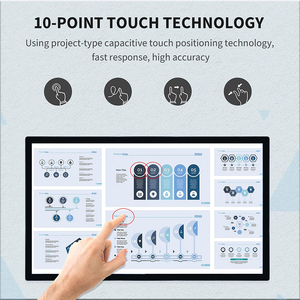 Écran tactile mural LCD 15,6 pouces / Tailles personnalisables pour signalétique numérique de point de vente Android/Windows OS - Product Image 4