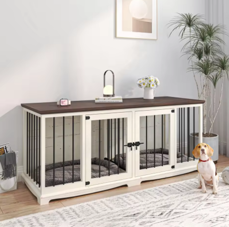 Large Dog Cage Kennel Furniture Wood