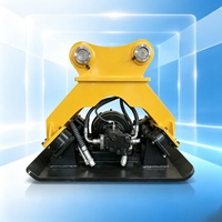Compacteur vibrant hydraulique robuste pour excavatrice, idéal pour la construction routière