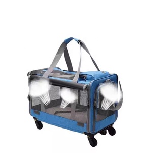 Pet arabası çantası kedi köpek seyahat çantası taşınabilir ve nefes evcil hayvan taşıyıcı torba, katlanabilir ve çıkarılabilir Pet haddeleme taşıyıcı çanta - Product Image 6