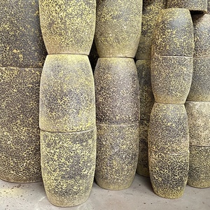 <span class=keywords><strong>Pots</strong></span> de plantes en céramique de grand calibre, respirants avec trou de drainage, pour la décoration du salon - Product Image 6