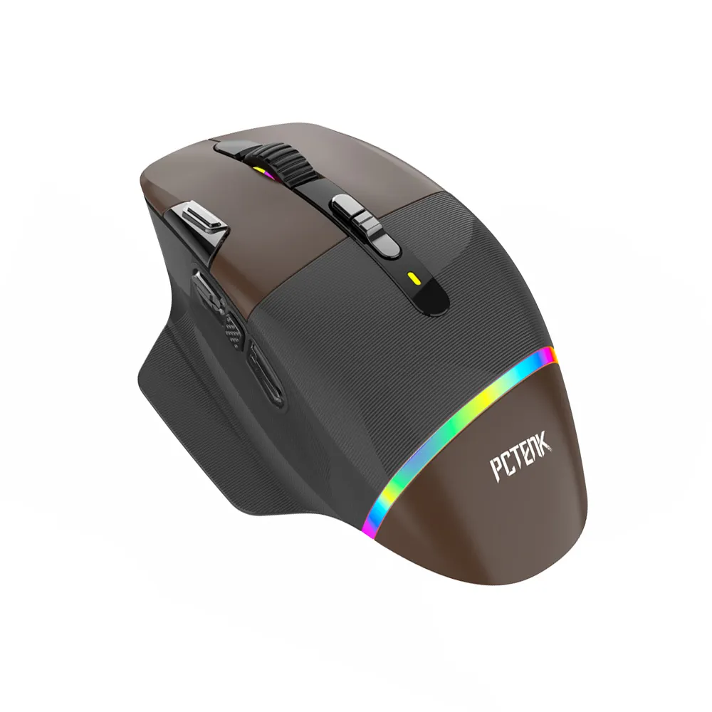 Ergonomic Recharge 800mAh Programable Mouse 2.4g Dual Wireless Wired DPI Led Rgb Optical Driver Gaming customize keyboard mouse