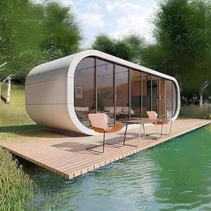 Hecho en China Barato <span class=keywords><strong>Mejor</strong></span> vendido Modular Apple Cabin Tiny Pod Coffee House Casas móviles al aire libre Popular Prefab Container House - Product Image 2