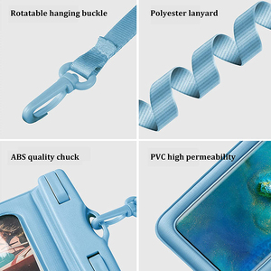 Phổ không thấm nước điện thoại trường hợp IPX8 khô túi dưới nước lặn lặn điện thoại Pouch với dây buộc đối với <span class=keywords><strong>iPhone</strong></span> Samsung Xiaomi - Product Image 4