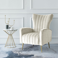 Fauteuil en flanelle moderne pour salon, fabricant en gros, taille personnalisée, OEM ODM, commande en gros directe d'usine