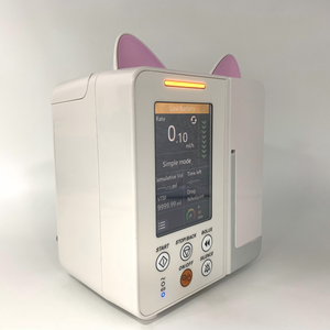 Bomba intravenosa veterinaria portátil con teclado táctil de doble control para animales pequeños, soporte ajustable para conjunto KVO Multi IV - Product Image 1