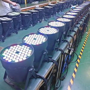 Fábrica al por mayor 54 RGB LED Par lámpara DMX512 <span class=keywords><strong>luces</strong></span> de escenario económicas <span class=keywords><strong>para</strong></span> bodas DJ bares y discotecas fiestas - Product Image 6