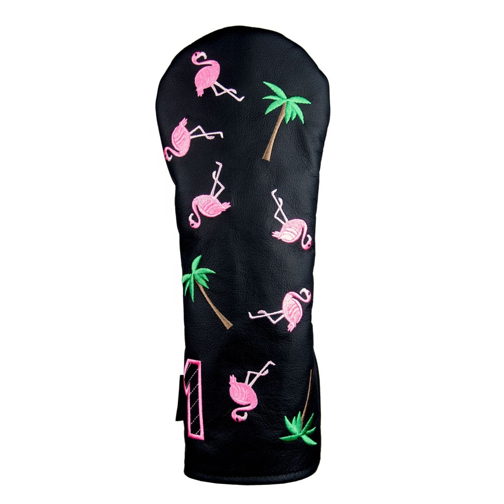 Yopral, лидер продаж, чехлы из искусственной кожи с принтом и вышивкой логотипа для гольф-клуба, чехол для водителя