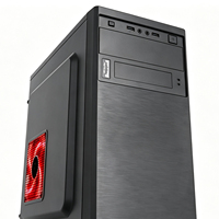 Caja de PC MicroATX Meway al por Mayor, Soporte 0.35, Refrigeración Lateral/Trasera ATX PSU, Panel Frontal USB, Accesorios de Computadora, Negro