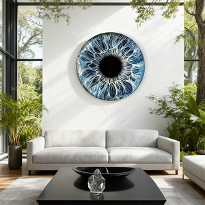 Plafond et décoration murale de <span class=keywords><strong>miroir</strong></span> convexe en acier inoxydable moderne pour les villas de <span class=keywords><strong>chambre</strong></span> à coucher Technique de coulée Thèmes d'amour et de musique - Product Image 4