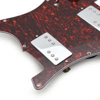 Circuits de bobinage ST Pickguard HH 3LP-CR+500K Push-Pull+473J Coque de tortue rouge pour guitare électrique