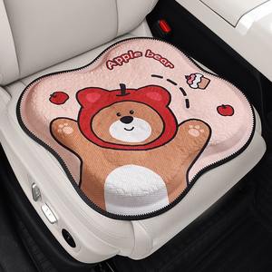 Cojín de gel transpirable de verano <span class=keywords><strong>con</strong></span> diseño de dibujos animados para asiento de coche, cojín de seda helada para silla de oficina, almohadilla de gel transpirable universal para coche - Product Image 2