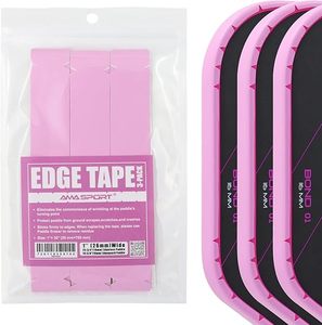 Cinta de protección de paleta Pickleball con material de PU para cabeza de paleta y protector de borde de raqueta, se adapta a borde curvo sin arrugas - Product Image 1