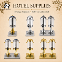 Commerciële drankenautomaat met dubbele tank van roestvrij staal voor hotelbuffet, restaurant en zelfbedieningsdiensten.