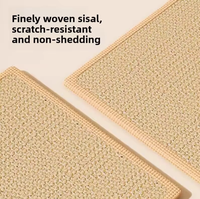 Jouets pour chat : Griffoir en sisal vertical triangulaire, durable, résistant aux morsures, sans fibres détachées, avec balle amovible