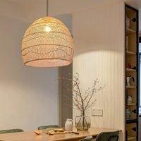 Suspension en rotin naturel pour îlot de cuisine abat-jour en corde tissée abat-jour suspendu au plafond abat-jour fait à la main lustre