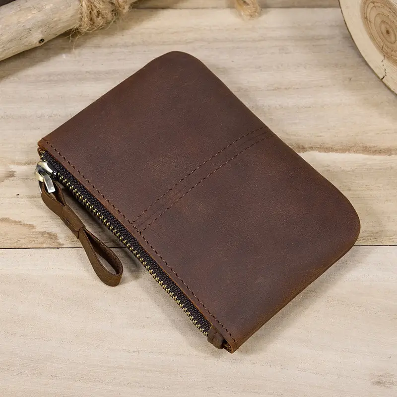 Genuine Leather Small Wallet Casual Simple Wallet Coin Purse Credit Card Package For Ladys