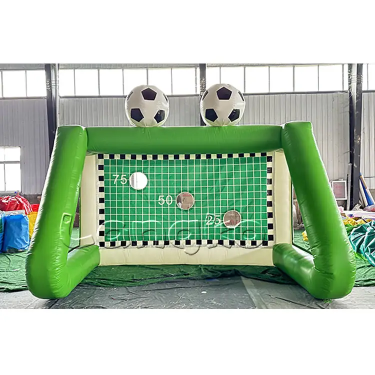 カーニバルインフレータブルサッカーゴールサッカーシュートゲーム/スポーツゲーム用インフレータブルフットボールペナルティシュートアウト