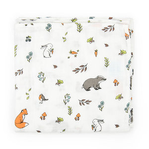 100% de algodón de <span class=keywords><strong>2</strong></span> capas de gasa estampada de tela de la muselina mantas para bebé regalos - Product Image 5