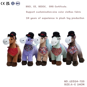 Juguete de caballo enano de peluche lindo juguete surtido de animales marrones regalos fiesta favores suministros decoración caballo de peluche animales de peluche - Product Image 5