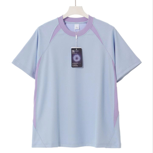 Người Đàn Ông Của Hợp Thời Trang Rắn Ngắn Tay Áo T-Shirt Mới Nặng 240G Hai Mặt Nhanh Chóng Khô Bông Màu Khối Thể Thao Giản Dị Phong Cách - Product Image 2