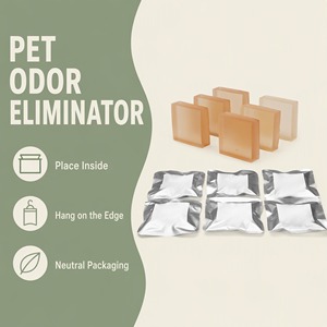 Bloque de Gel Eliminador de Olores para Mascotas, para la Eliminación Diaria del Olor en la Caja de Arena para Gatos, 40g, Paquete en Inglés, Eliminador de Olores para Mascotas S-1429 - Product Image 1