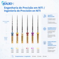Lime rotative endodontique NiTi de qualité médicale, directement de l'usine, pour traitement de canaux radiculaires