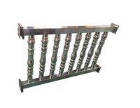 Rampe d'escalier personnalisée en acier inoxydable pour villas et hôtels, rampes d'escalier intérieures et extérieures pour balcons, OEM ODM