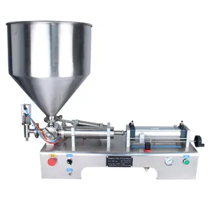 DUOQI G1WTD-100-1000ML horizontal type paste and liquid Semi Automatic Cream Juice Milk Honey Chocolate paste filling machine