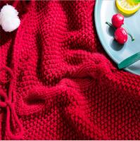 Sq Creative Arbre De Noël Crochet De Noël Maison Accessoires Décoration Salon De Noël Grand Tapis Tricoté Couverture